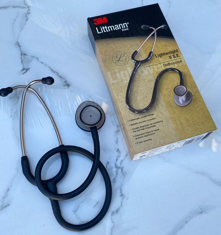3M Littmann Lightweight Ⅱ SE Stethoscope Estetoscópio Littmann Lightweight II S.E 2450 Preto - 3M - 3M